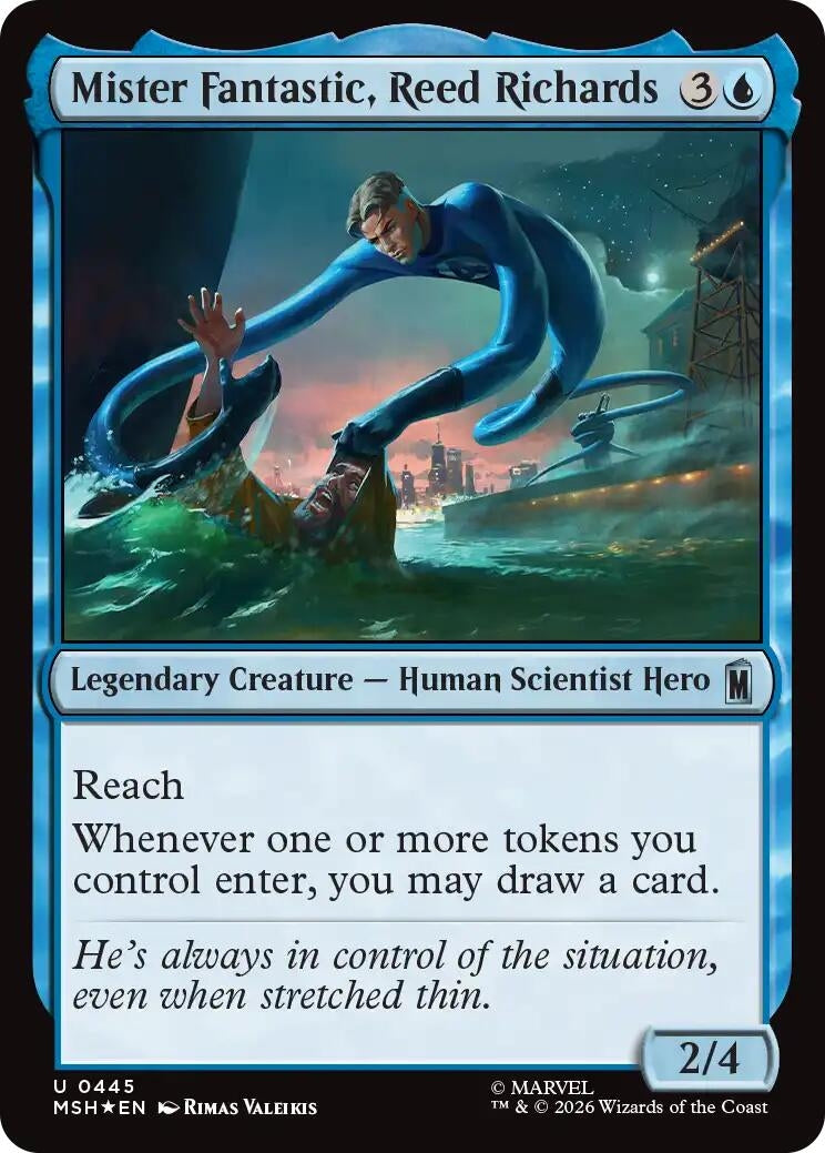 Image for Mister Fantastic, Reed Richards (Surge Foil) (445) [Marvel Super Heroes] - Magic: The Gathering
