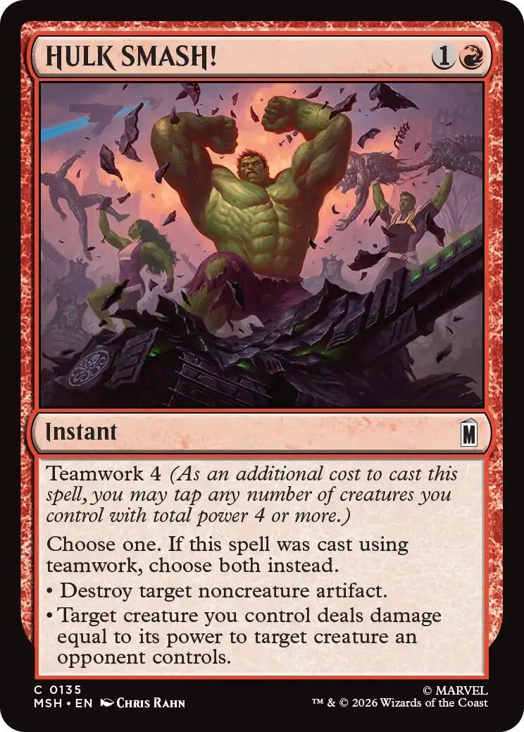 Image for HULK SMASH! (135) [Marvel Super Heroes] - Magic: The Gathering