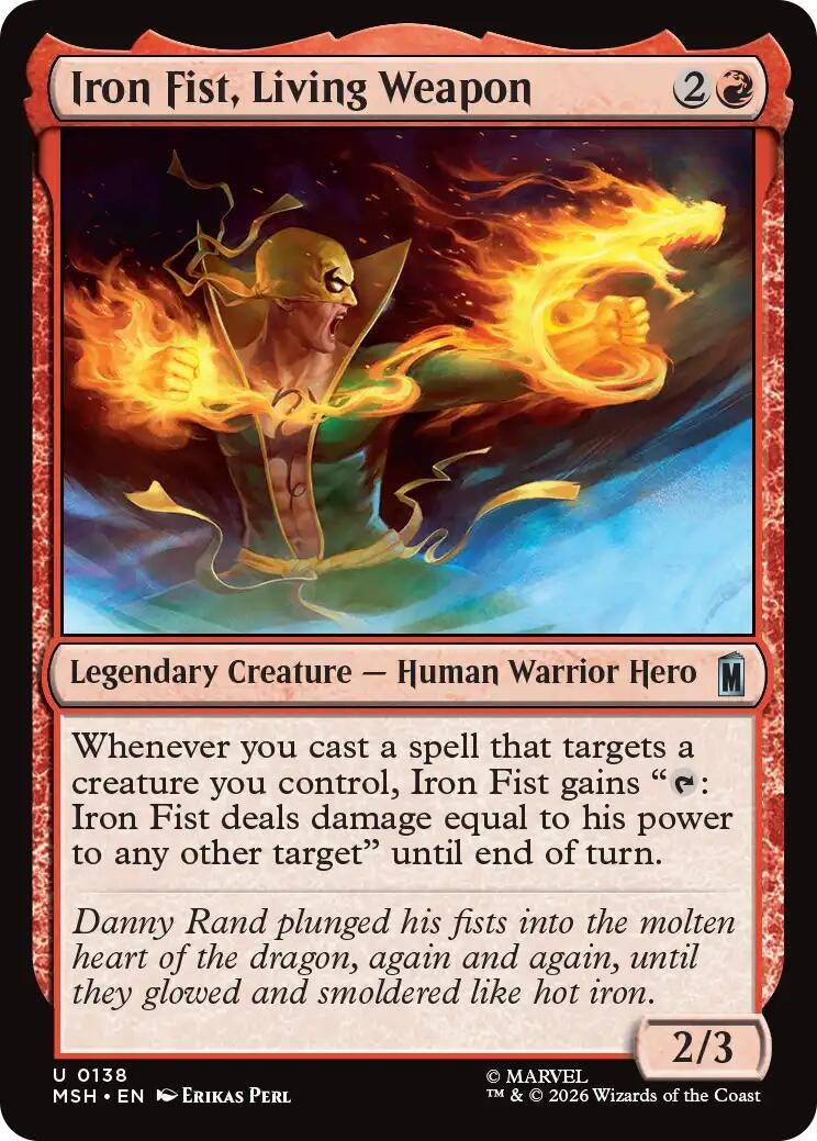 Image for Iron Fist, Living Weapon (138) [Marvel Super Heroes] - Magic: The Gathering