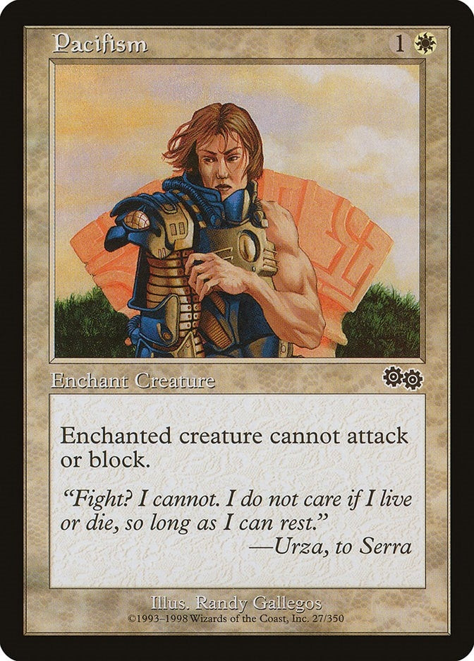 Image for Pacifism (27) [Urza's Saga] - Magic: The Gathering