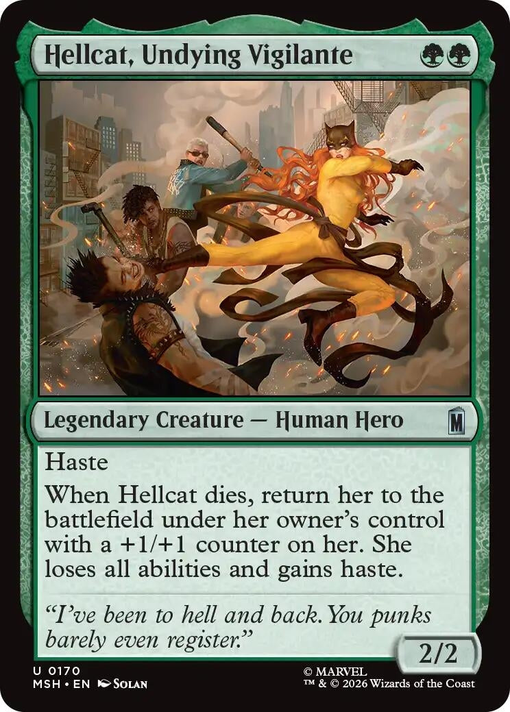 Image for Hellcat, Undying Vigilante (170) [Marvel Super Heroes] - Magic: The Gathering