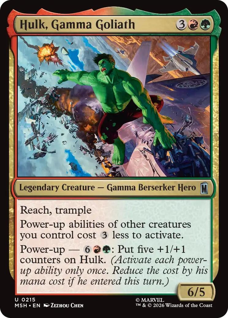 Image for Hulk, Gamma Goliath (215) [Marvel Super Heroes] - Magic: The Gathering