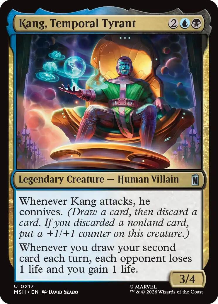 Image for Kang, Temporal Tyrant (217) [Marvel Super Heroes] - Magic: The Gathering