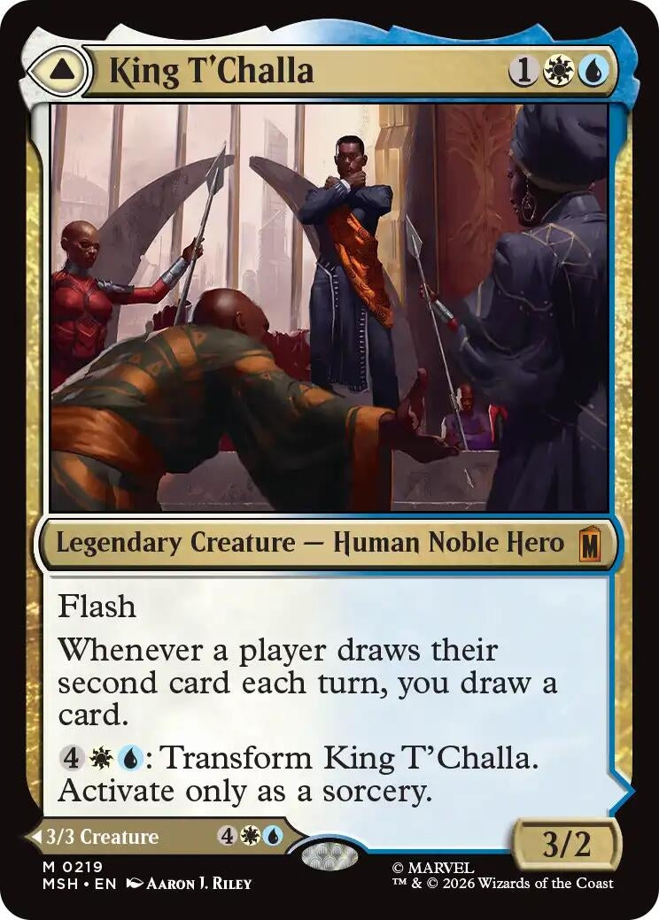 Image for King T'Challa (219) [Marvel Super Heroes] - Magic: The Gathering