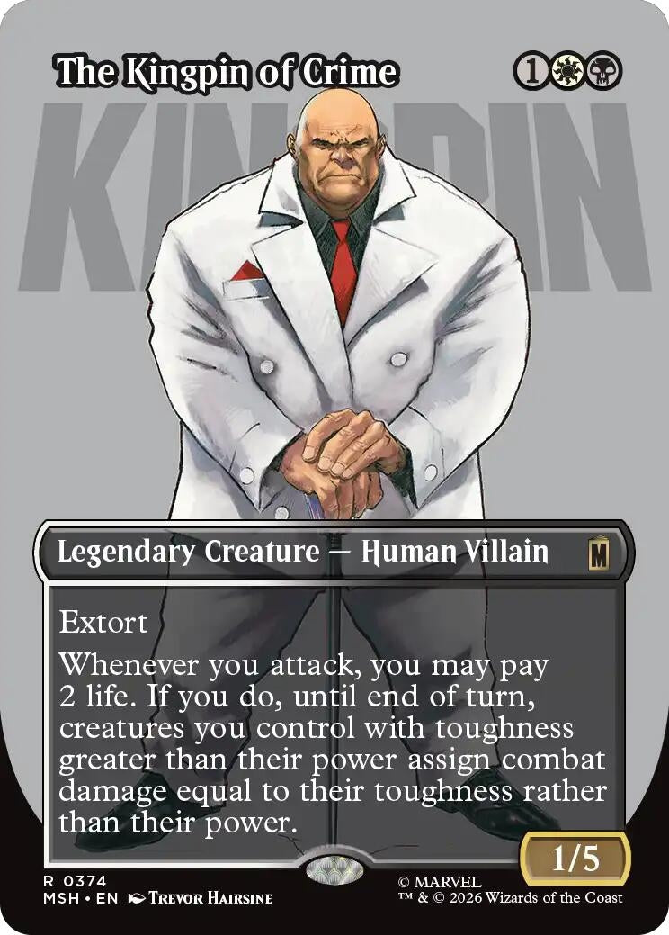 Image for The Kingpin of Crime (Borderless) (0374) (374) [Marvel Super Heroes] - Magic: The Gathering