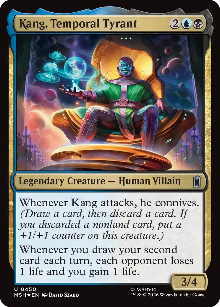 Image for Kang, Temporal Tyrant (Surge Foil) (450) [Marvel Super Heroes] - Magic: The Gathering