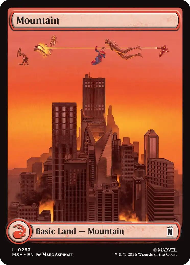 Image for Mountain (0283) (283) [Marvel Super Heroes] - Magic: The Gathering