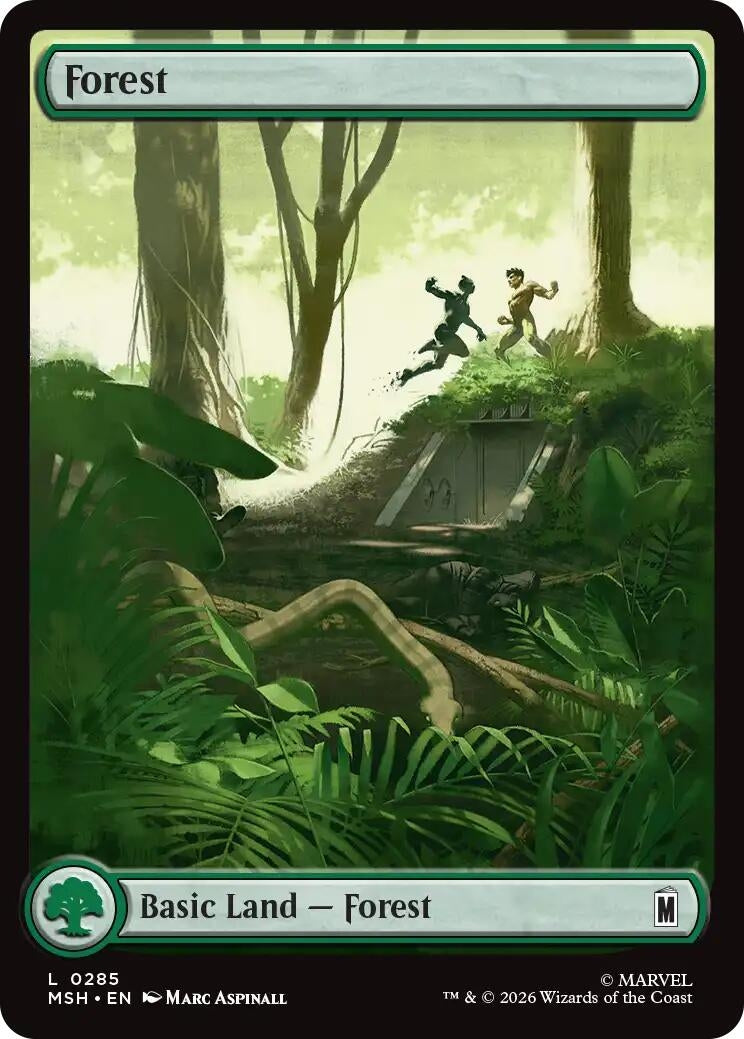 Image for Forest (0285) (285) [Marvel Super Heroes] - Magic: The Gathering