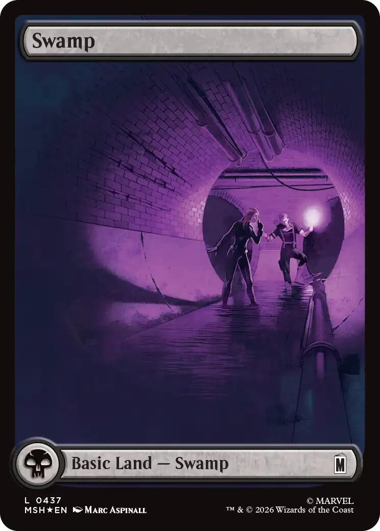 Image for Swamp (0437) (Surge Foil) (437) [Marvel Super Heroes] - Magic: The Gathering