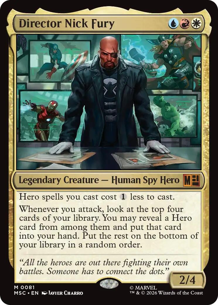 Director Nick Fury (81) [Commander: Marvel Super Heroes]