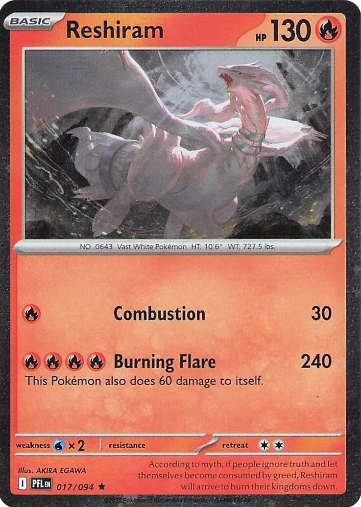 Image for Reshiram - 017/094 (Cosmos Holo) (017/094) [Blister Exclusives] - Pokemon