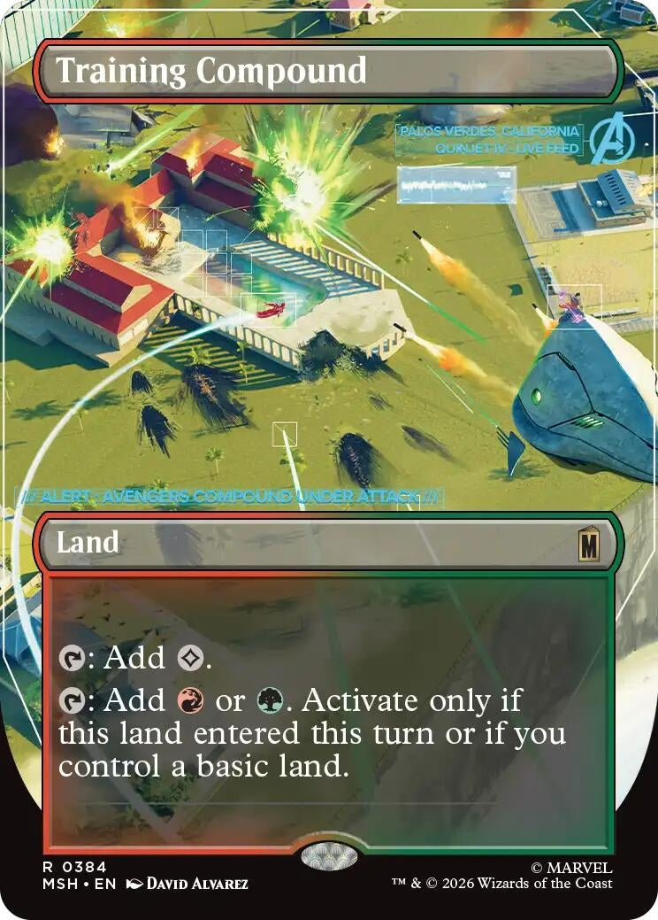 Image for Training Compound (Borderless) (384) [Marvel Super Heroes] - Magic: The Gathering