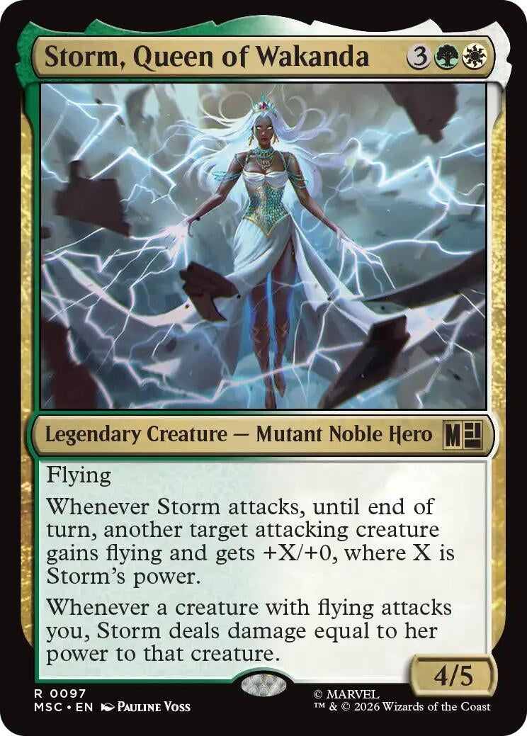 Image for Storm, Queen of Wakanda (Surge Foil) (97) [Commander: Marvel Super Heroes] - Magic: The Gathering