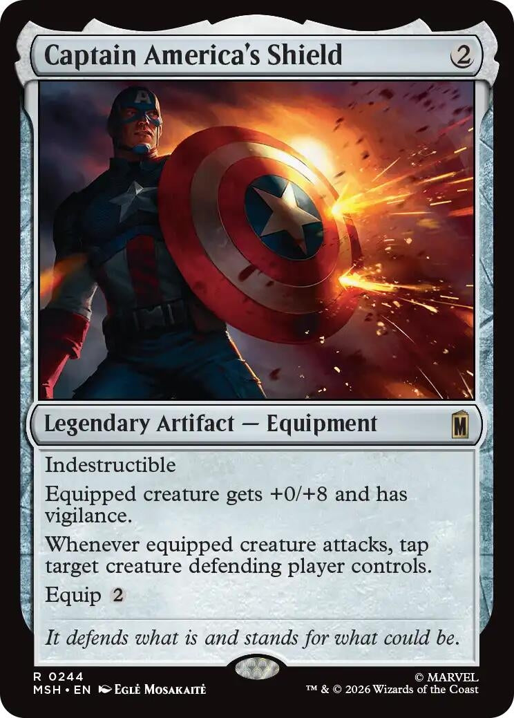 Image for Captain America's Shield (244) [Marvel Super Heroes] - Magic: The Gathering