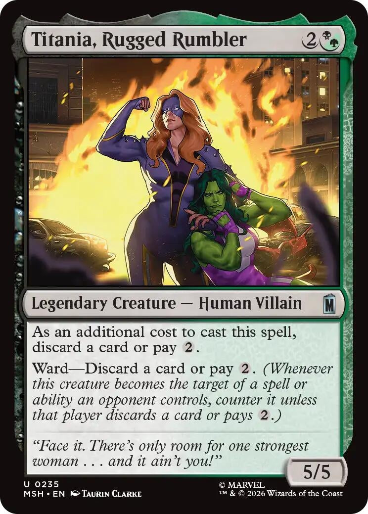 Image for Titania, Rugged Rumbler (235) [Marvel Super Heroes] - Magic: The Gathering