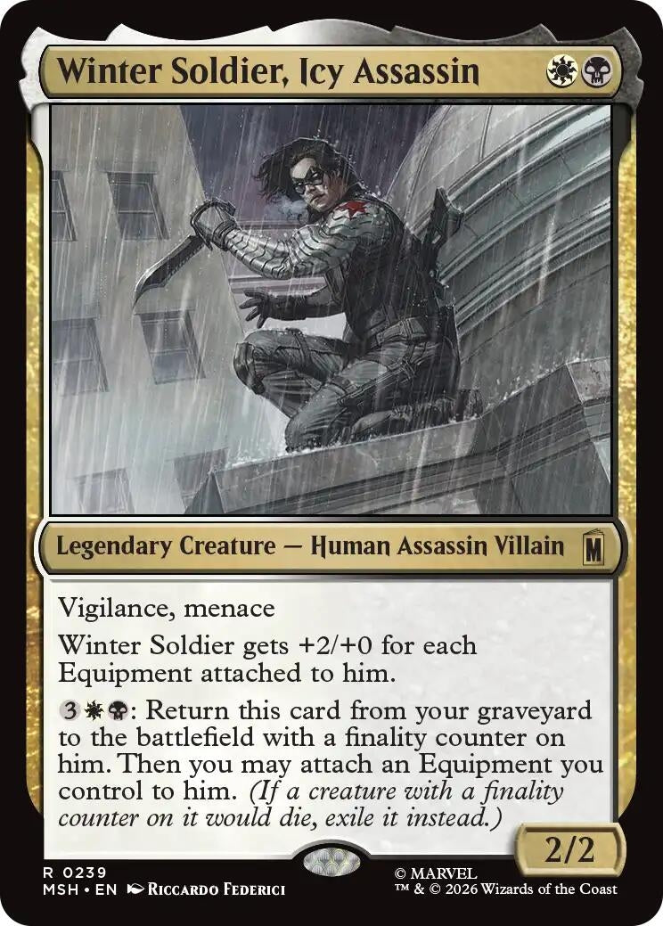 Image for Winter Soldier, Icy Assassin (239) [Marvel Super Heroes] - Magic: The Gathering