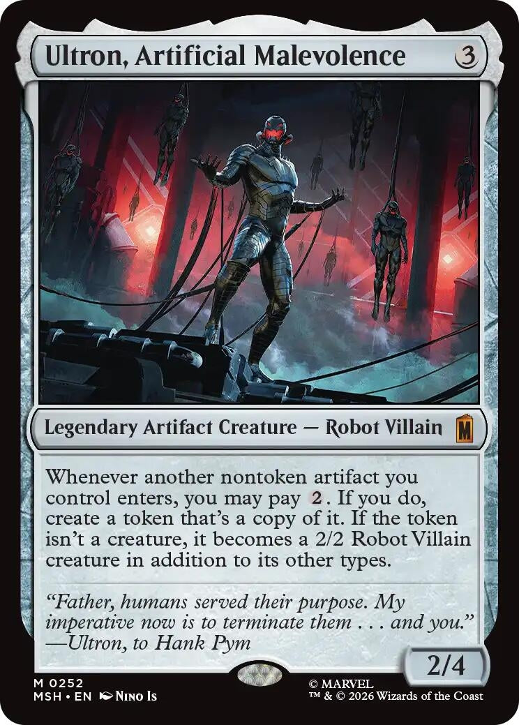 Image for Ultron, Artificial Malevolence (252) [Marvel Super Heroes] - Magic: The Gathering