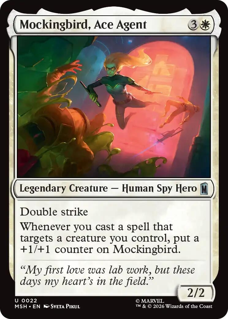 Image for Mockingbird, Ace Agent (22) [Marvel Super Heroes] - Magic: The Gathering