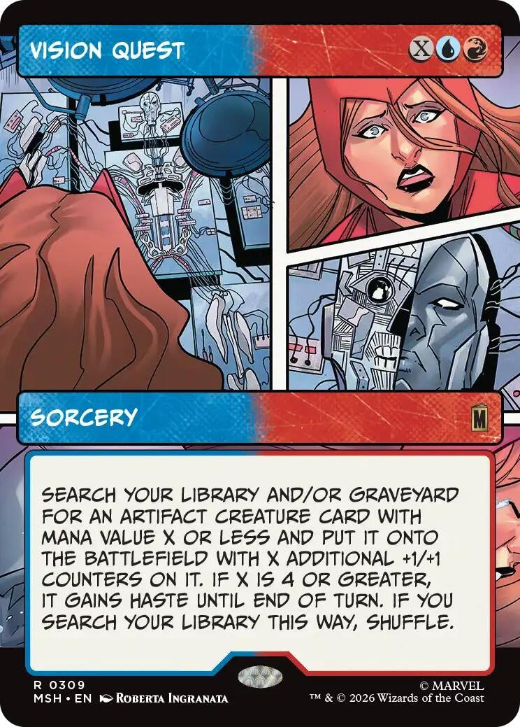 Image for Vision Quest (Borderless) (309) [Marvel Super Heroes] - Magic: The Gathering