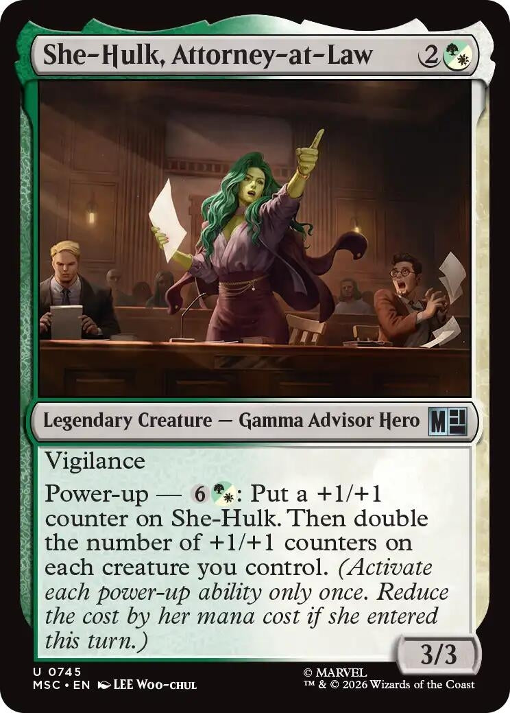 Image for She-Hulk, Attorney-at-Law (745) [Commander: Marvel Super Heroes] - Magic: The Gathering