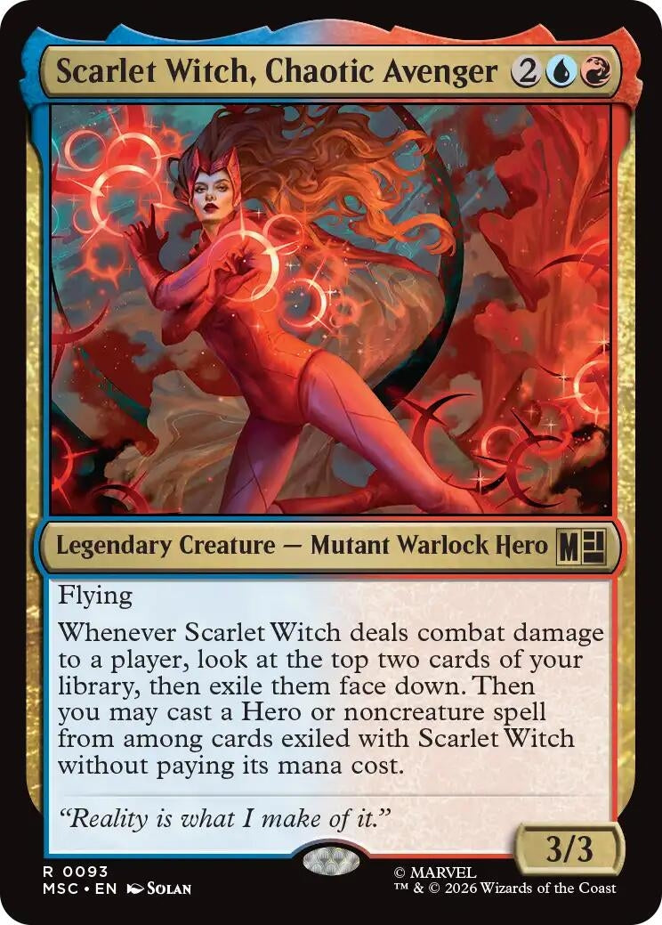 Image for Scarlet Witch, Chaotic Avenger (93) [Commander: Marvel Super Heroes] - Magic: The Gathering