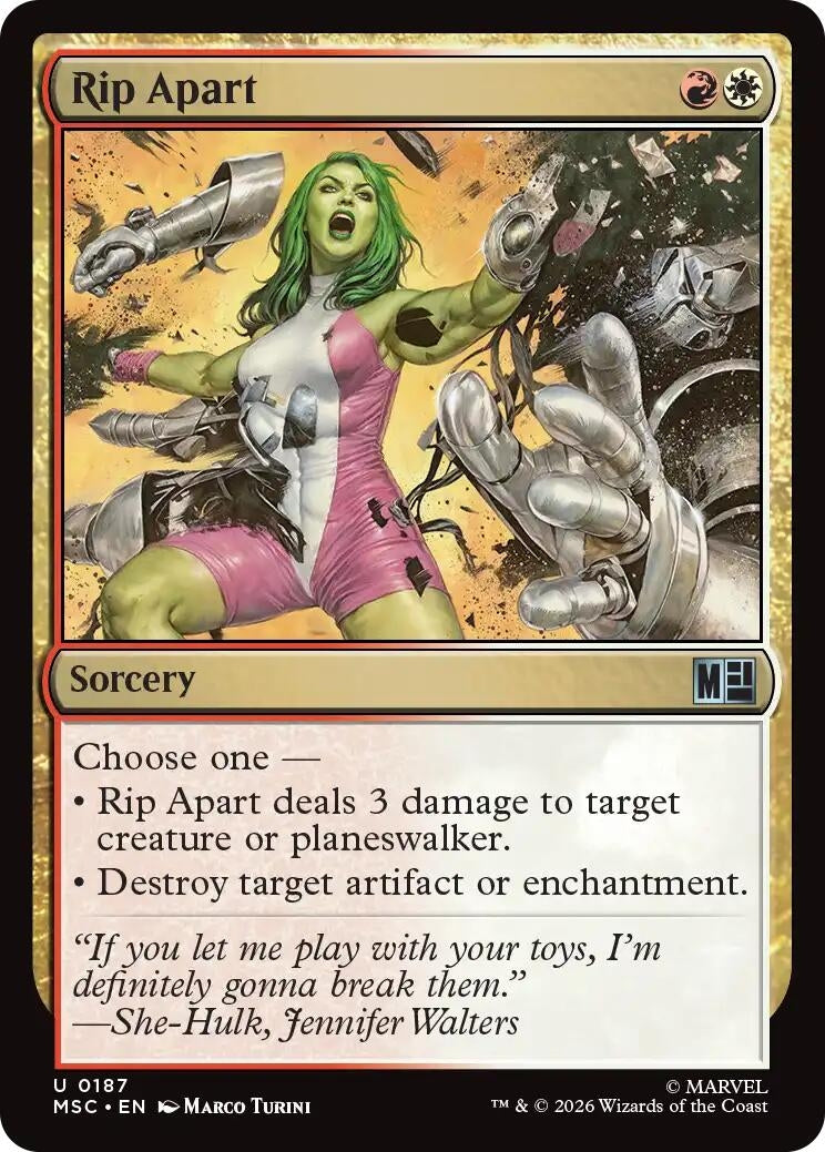 Image for Rip Apart (187) [Commander: Marvel Super Heroes] - Magic: The Gathering