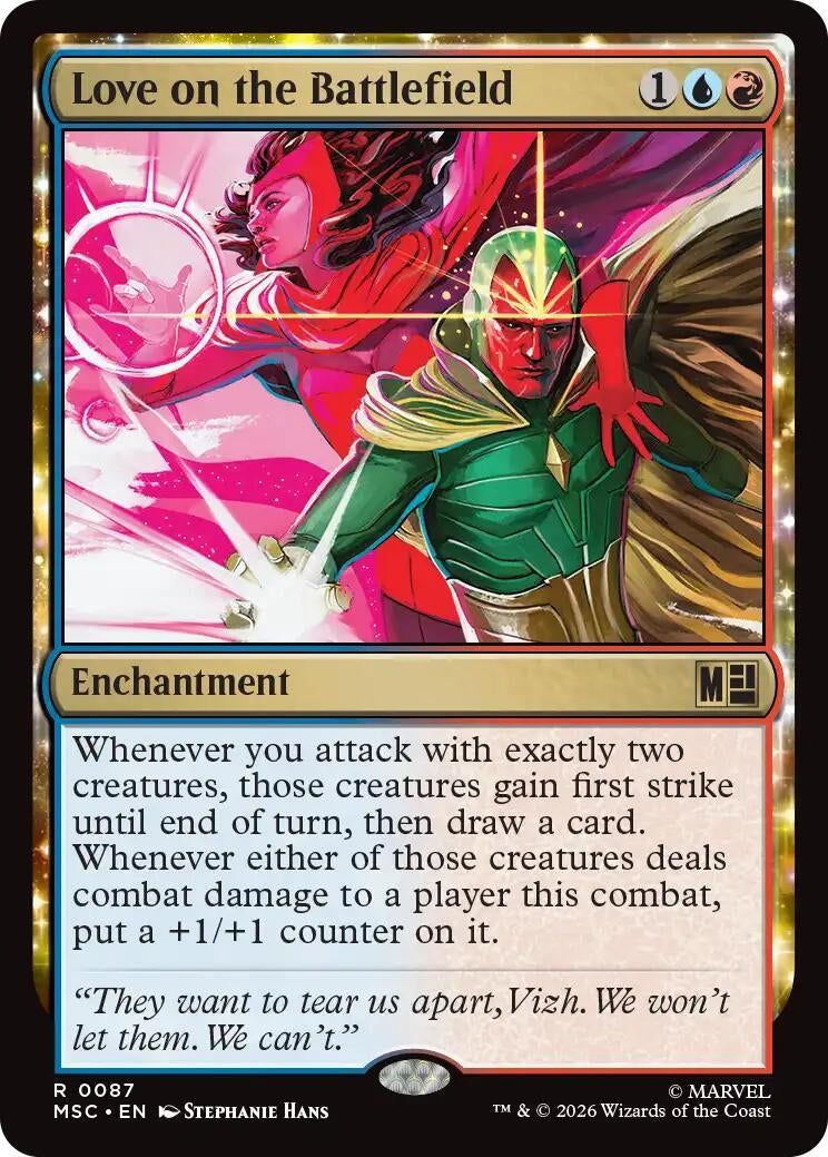 Image for Love on the Battlefield (Surge Foil) (87) [Commander: Marvel Super Heroes] - Magic: The Gathering