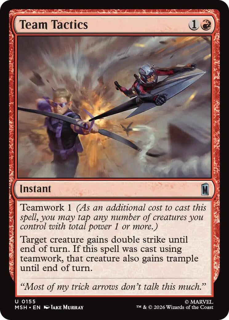 Image for Team Tactics (155) [Marvel Super Heroes] - Magic: The Gathering