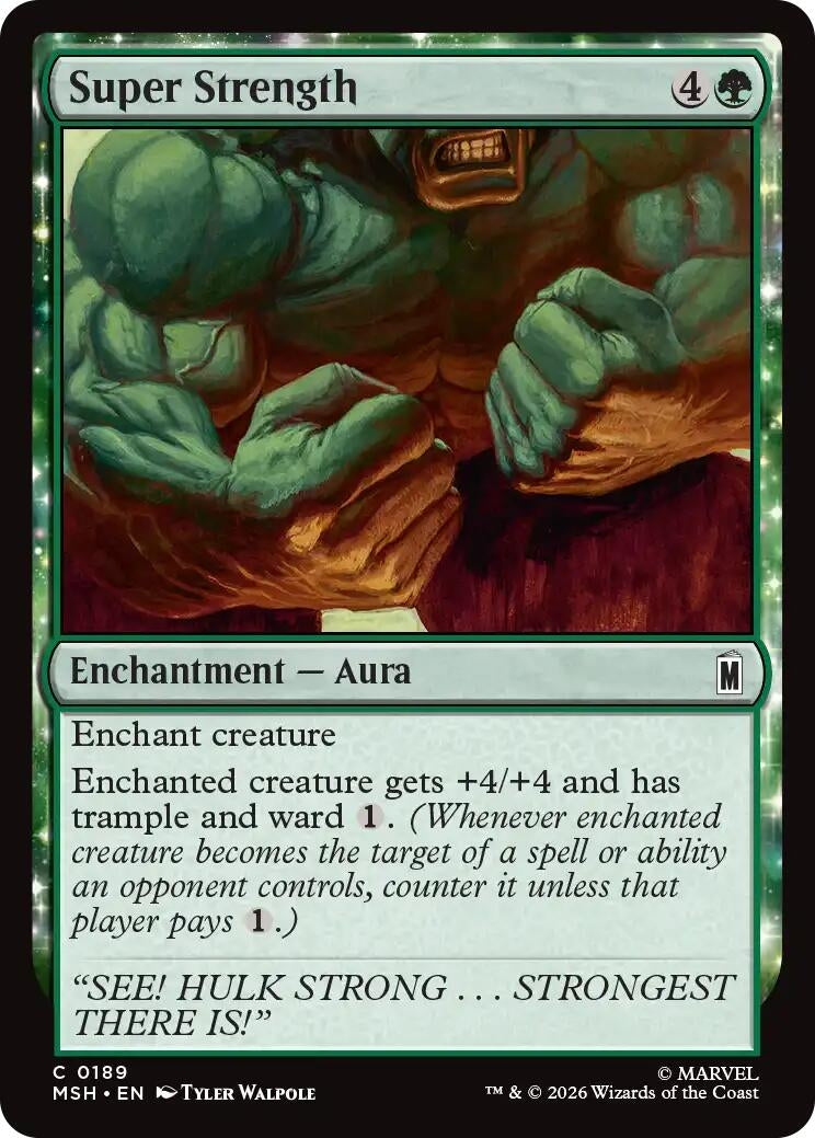 Image for Super Strength (189) [Marvel Super Heroes] - Magic: The Gathering
