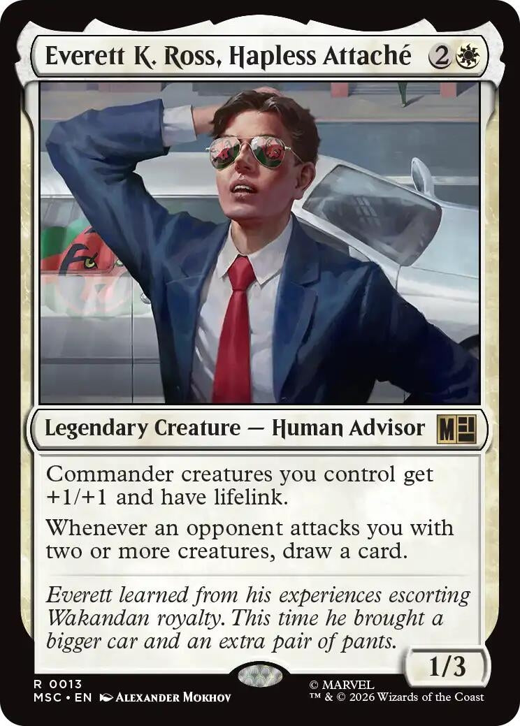 Image for Everett K. Ross, Hapless Attache (13) [Commander: Marvel Super Heroes] - Magic: The Gathering