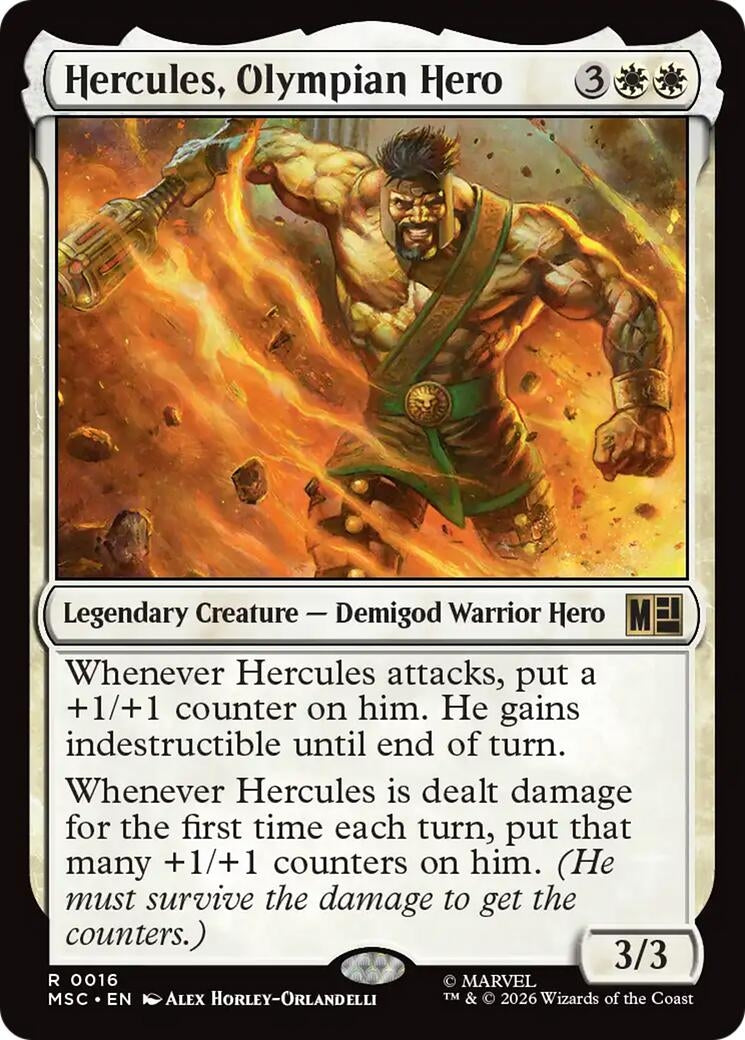 Image for Hercules, Olympian Hero (16) [Commander: Marvel Super Heroes] - Magic: The Gathering