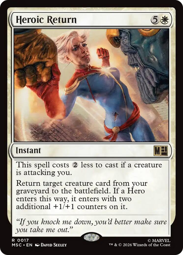 Image for Heroic Return (17) [Commander: Marvel Super Heroes] - Magic: The Gathering