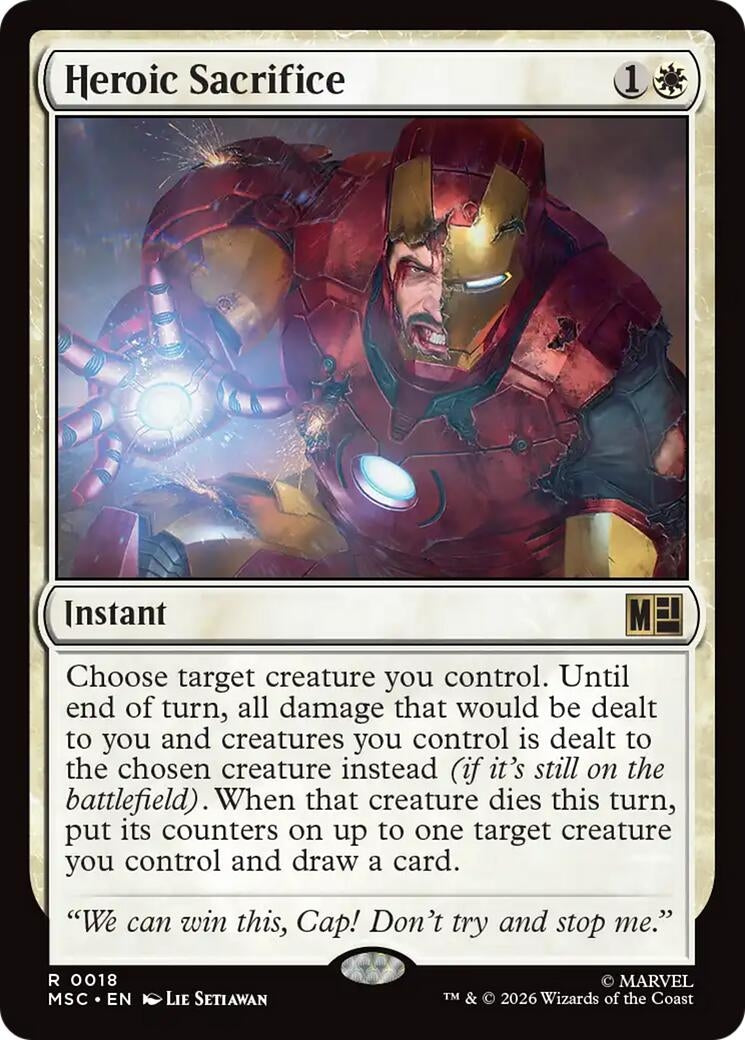 Image for Heroic Sacrifice (18) [Commander: Marvel Super Heroes] - Magic: The Gathering
