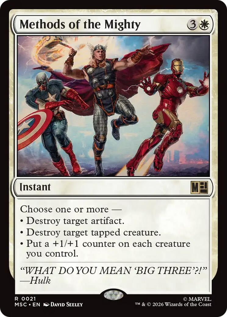 Image for Methods of the Mighty (21) [Commander: Marvel Super Heroes] - Magic: The Gathering