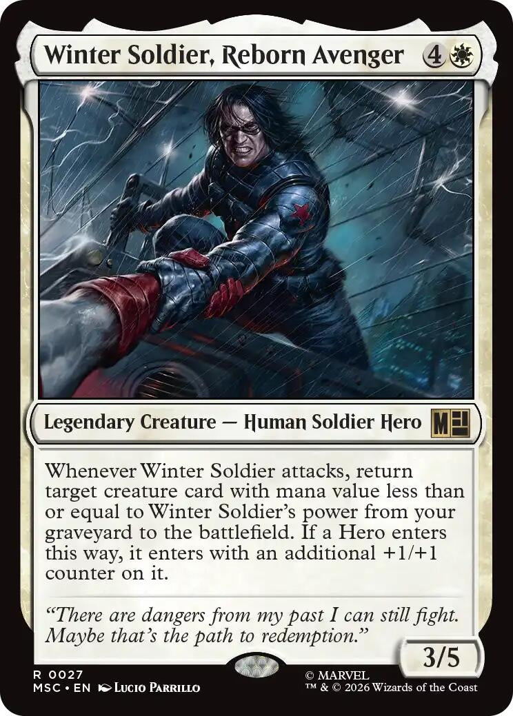Image for Winter Soldier, Reborn Avenger (27) [Commander: Marvel Super Heroes] - Magic: The Gathering