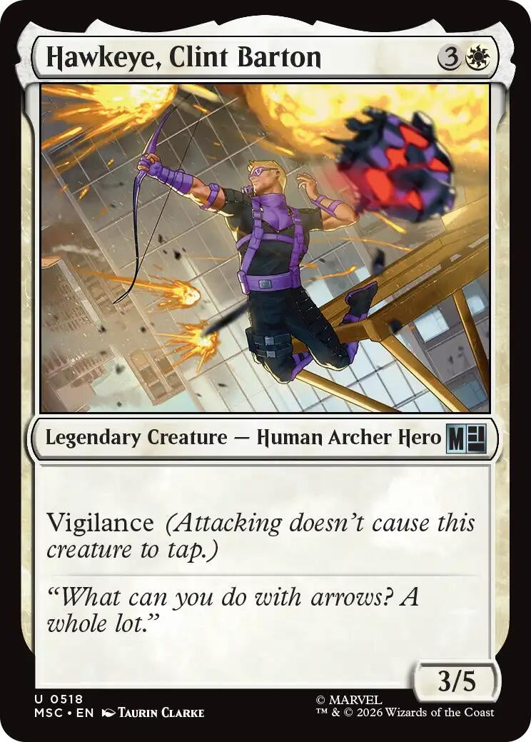 Image for Hawkeye, Clint Barton (0518) (518) [Commander: Marvel Super Heroes] - Magic: The Gathering