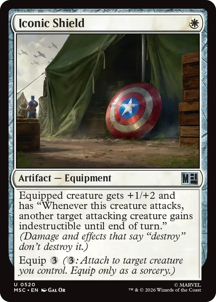 Image for Iconic Shield (520) [Commander: Marvel Super Heroes] - Magic: The Gathering