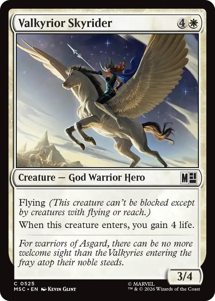 Image for Valkyrior Skyrider (525) [Commander: Marvel Super Heroes] - Magic: The Gathering