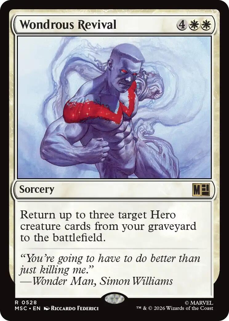Image for Wondrous Revival (528) [Commander: Marvel Super Heroes] - Magic: The Gathering
