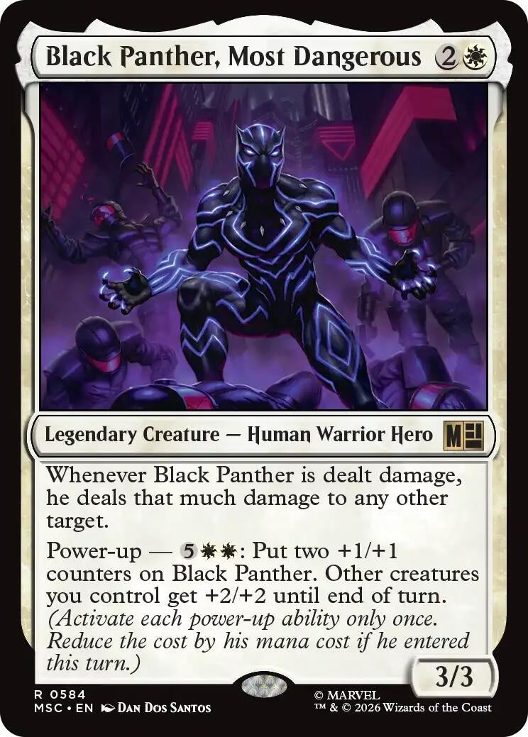 Image for Black Panther, Most Dangerous (584) [Commander: Marvel Super Heroes] - Magic: The Gathering