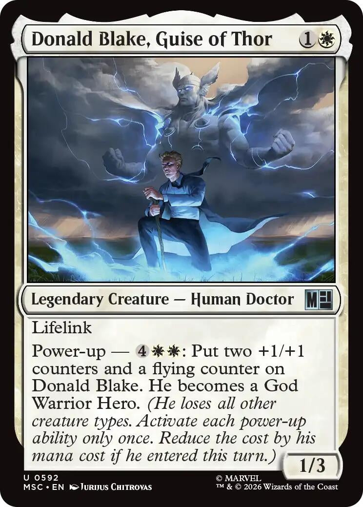 Image for Donald Blake, Guise of Thor (592) [Commander: Marvel Super Heroes] - Magic: The Gathering