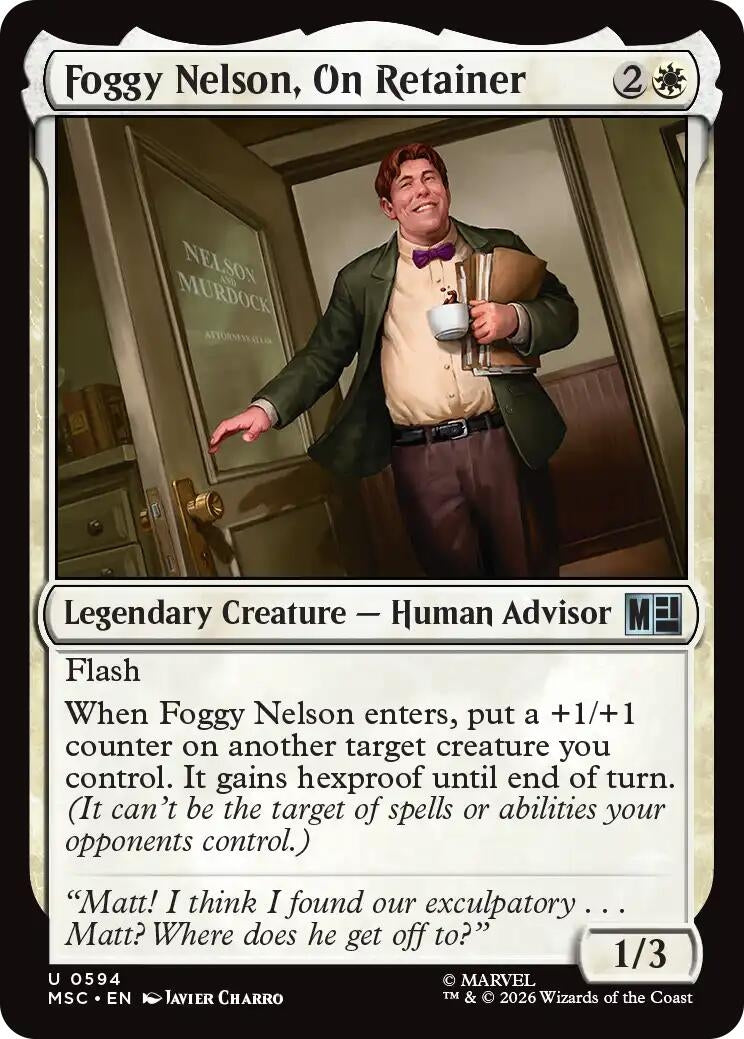 Image for Foggy Nelson, On Retainer (594) [Commander: Marvel Super Heroes] - Magic: The Gathering