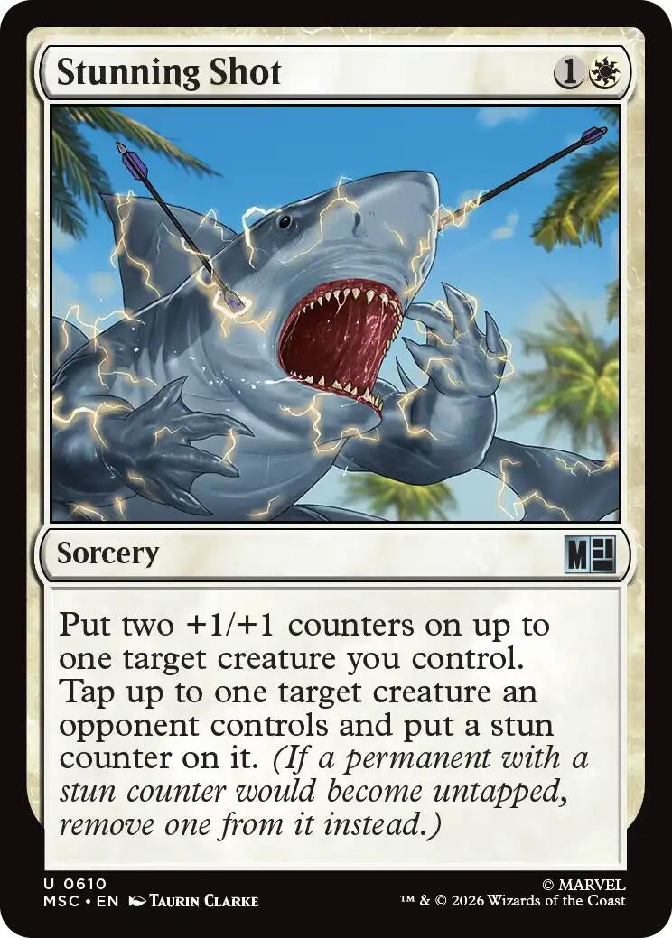 Image for Stunning Shot (610) [Commander: Marvel Super Heroes] - Magic: The Gathering