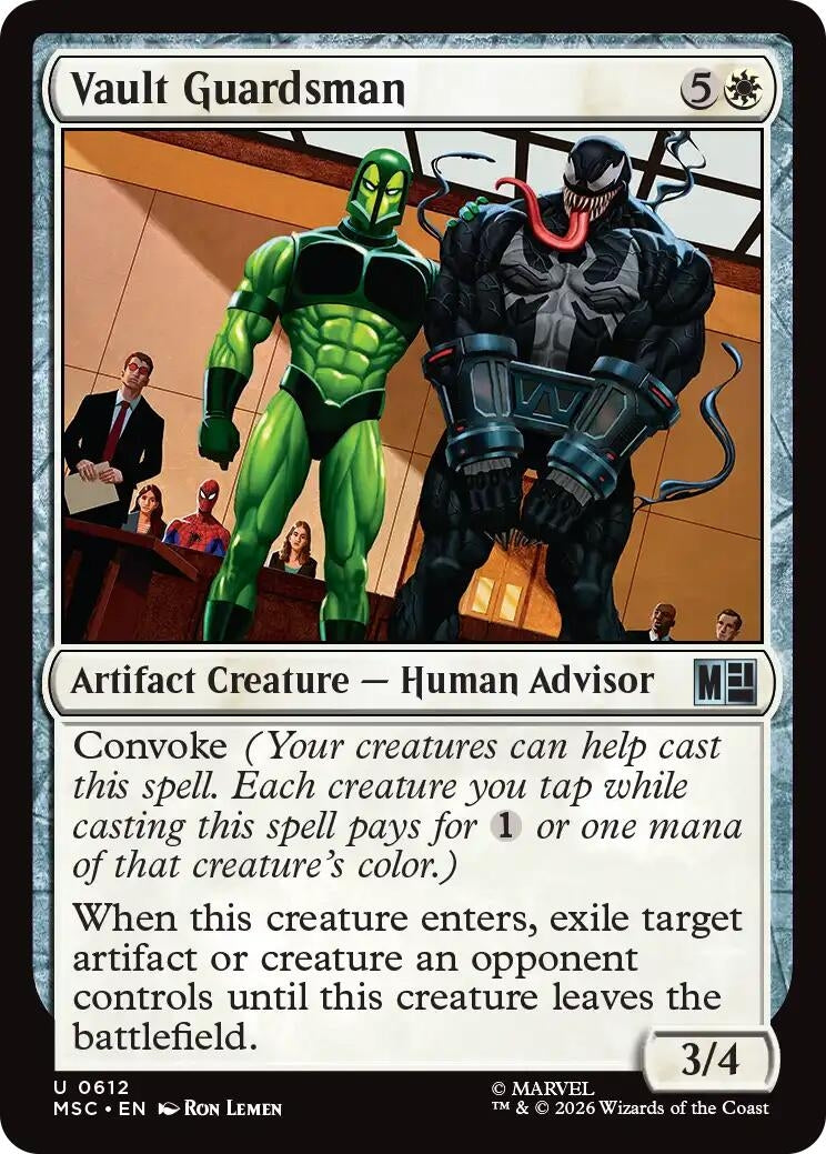 Image for Vault Guardsman (612) [Commander: Marvel Super Heroes] - Magic: The Gathering