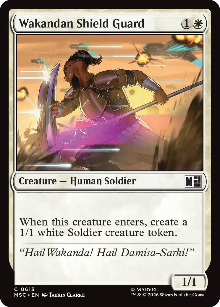 Image for Wakandan Shield Guard (613) [Commander: Marvel Super Heroes] - Magic: The Gathering
