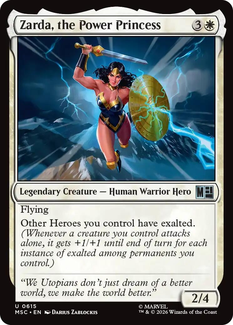 Image for Zarda, the Power Princess (615) [Commander: Marvel Super Heroes] - Magic: The Gathering