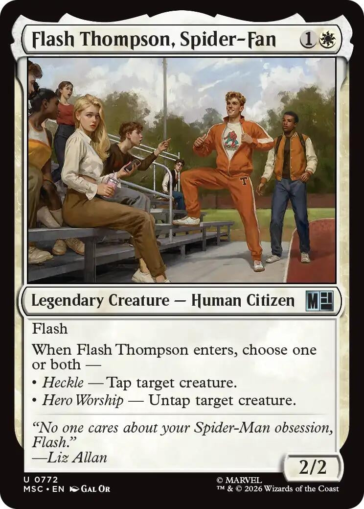 Image for Flash Thompson, Spider-Fan (772) [Commander: Marvel Super Heroes] - Magic: The Gathering
