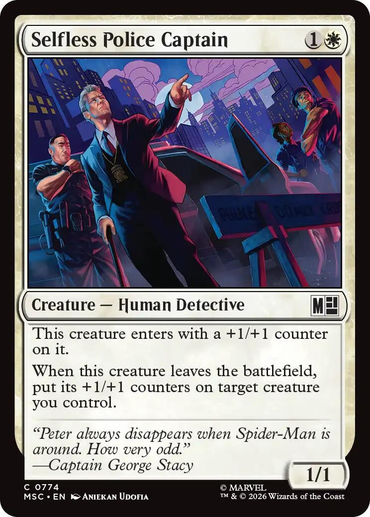 Image for Selfless Police Captain (774) [Commander: Marvel Super Heroes] - Magic: The Gathering