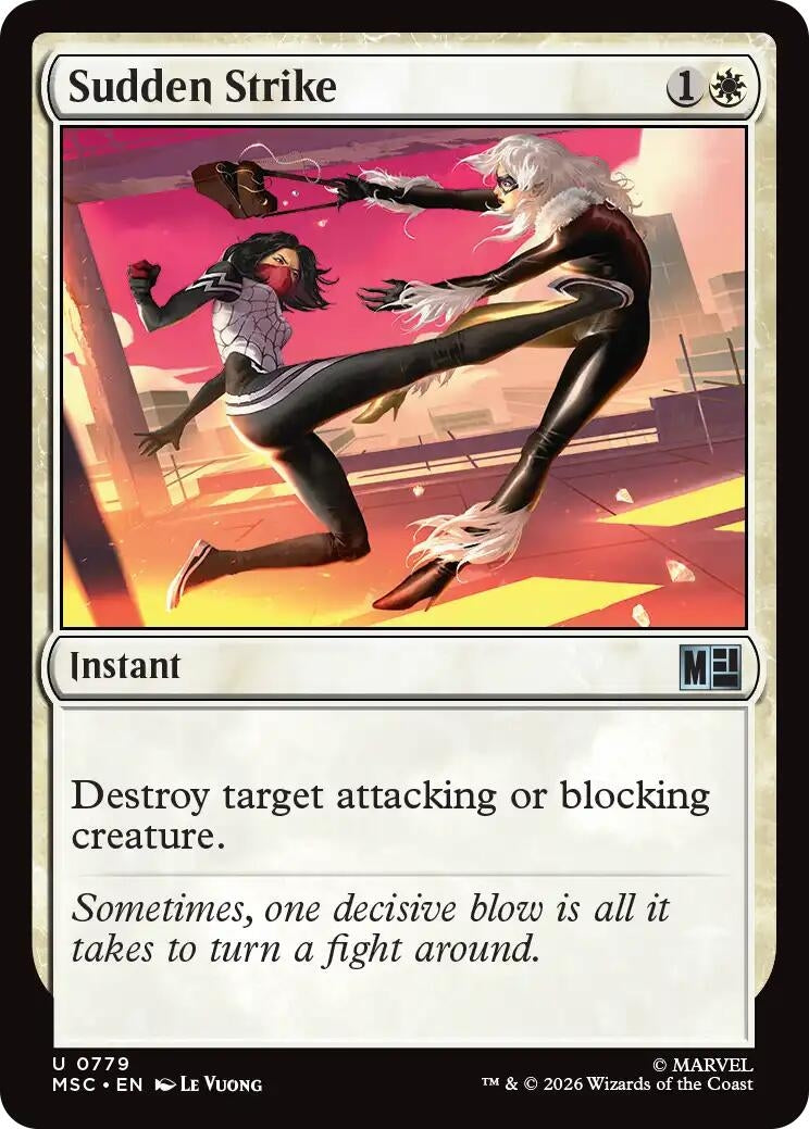 Image for Sudden Strike (779) [Commander: Marvel Super Heroes] - Magic: The Gathering