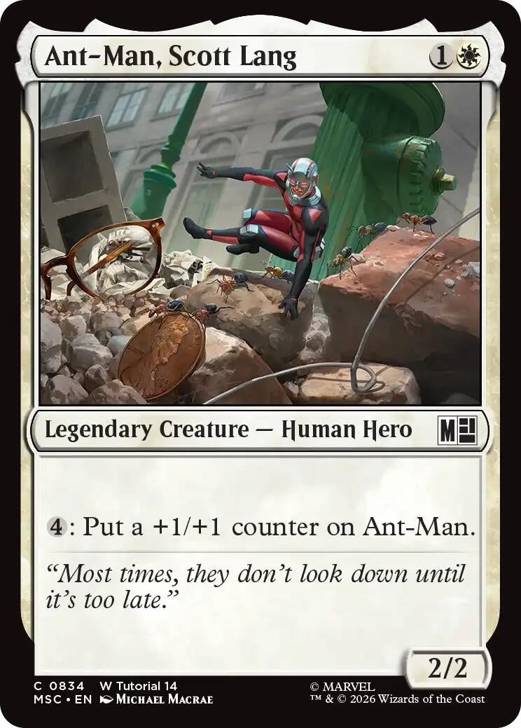 Image for Ant-Man, Scott Lang (0834) (834) [Commander: Marvel Super Heroes] - Magic: The Gathering